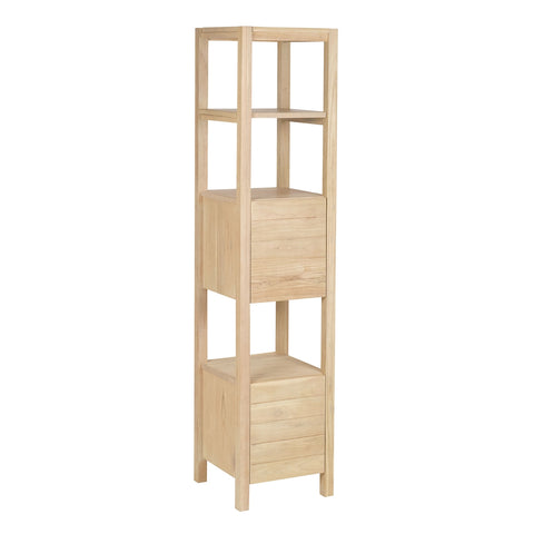 Elegance Rack Tower In Natural Wood Tone