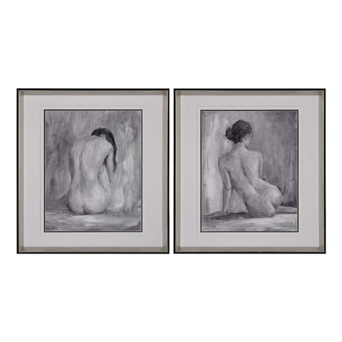 Figure In Black And White - Fine Art Prints Under Glass