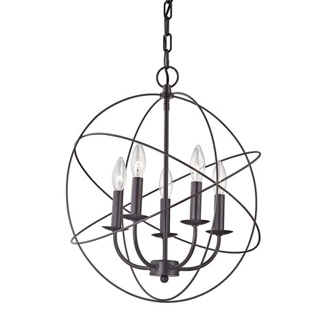 Williamsport 5 Light Chandelier In Oil Rubbed Bronze