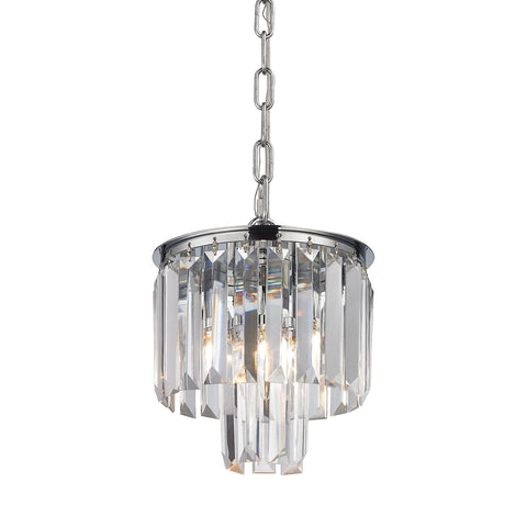 Palacial 1 Light Pendant In Polished Chrome