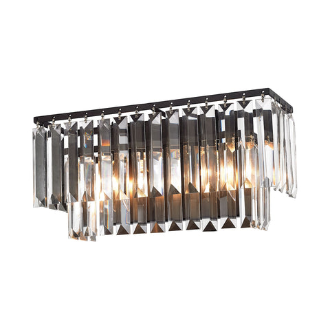 Palacial 2 Light Vanity In Oil Rubbed Bronze