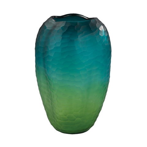 Medium Faceted Amorphous Glass Vase