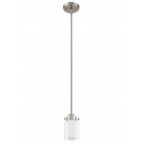 Livex Lighting Manhattan 1 Light Brushed Nickel Mini Pendant