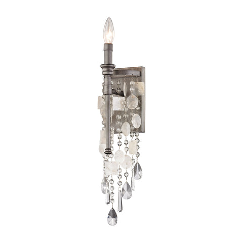 Alexandra 1 Light LED Wall Sconce In Weathered Zinc