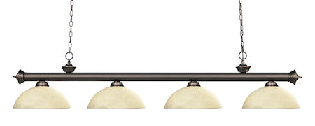 Z-Lite Riviera 4 Light Billiard Light 200-4OB-DGM14