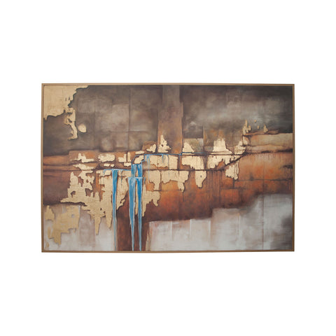 Abstract Waterfall - Handpainted Art On Canvas
