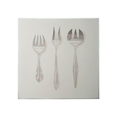 Silver Service - Handpainted Art On Canvas
