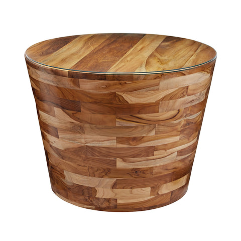 Teak Pyramid Table
