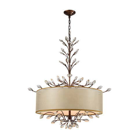 Asbury 6 Light LED Chandelier In Spanish Bronze