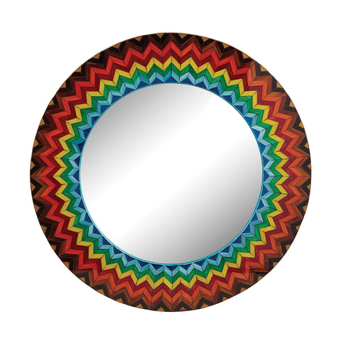 Vibrant Multi Starburst Mirror