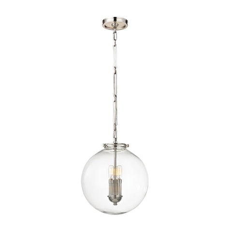 Gramercy 1 Light Pendant In Polished Nickel