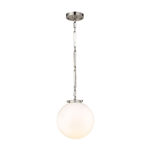 Gramercy 1 Light Pendant In Polished Nickel