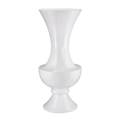 Wide Urn Planter In Gloss White
