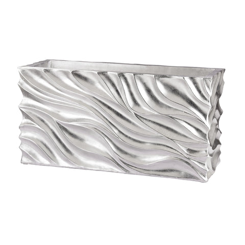 Swirl Table Planter - Silver Leaf