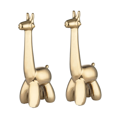 Gold Giraffe Sculpture