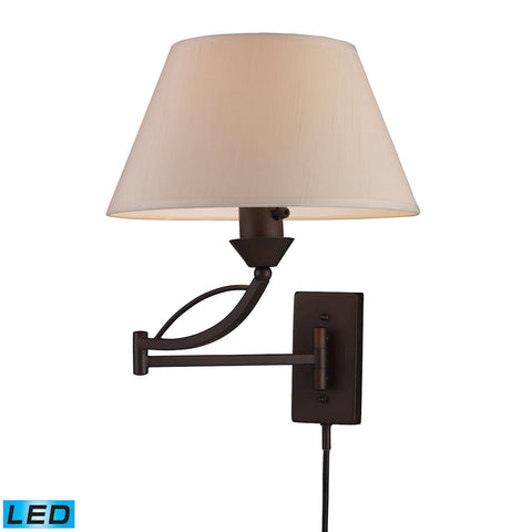 Elysburg 1 Light LED Swingarm Sconce In Aged Bronze