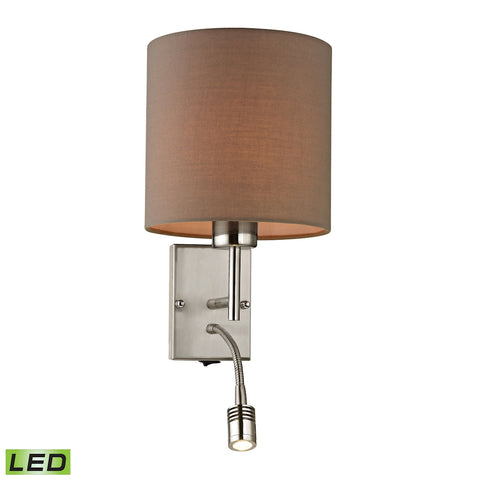 Regina 2 Light LED Wall Sconce In Brushed Nickel