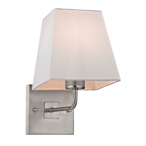 Beverly 1 Light Wall Sconce In Brushed Nickel