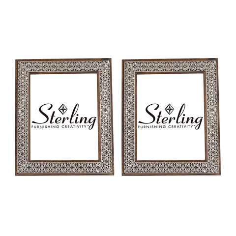 Set of 2 Pierced Metal Picture Frames