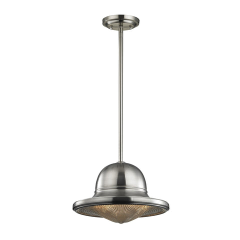 Urbano 1 Light Pendant In Brushed Nickel