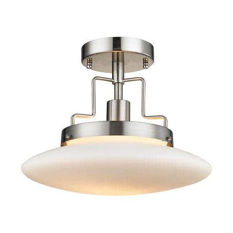 Anza 1 Light Semi Flush In Brushed Nickel