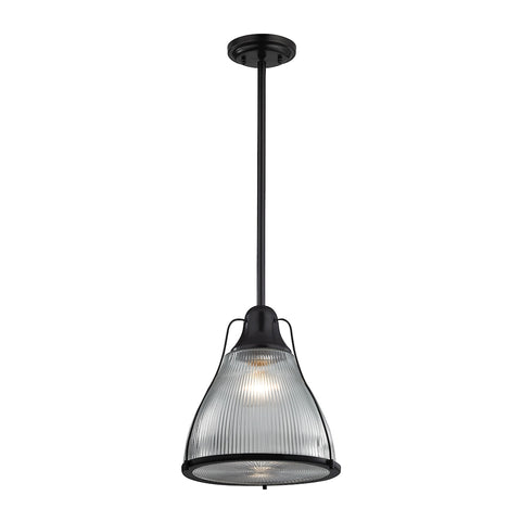 Halophane 1 Light Pendant In Oil Rubbed Bronze