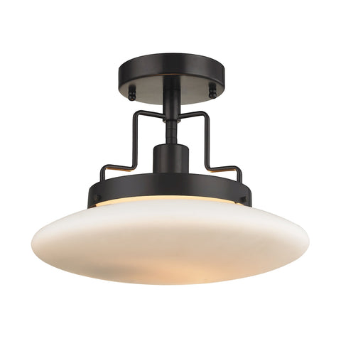 Anza 1 Light Semi Flush In Oil Rubbed Bronze