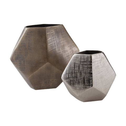 Faceted Cube Vases