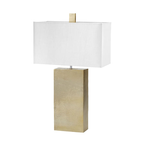 Cement Tower Table Lamp in Gold