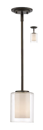 Z-Lite Willow 1 Light Mini Pendant 426MP-OB