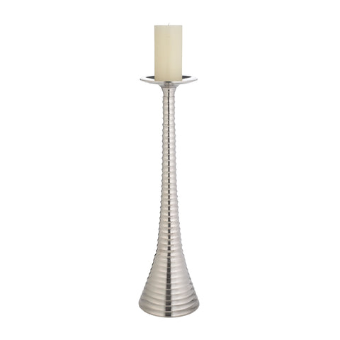 Silver Bugle Candleholder - Large