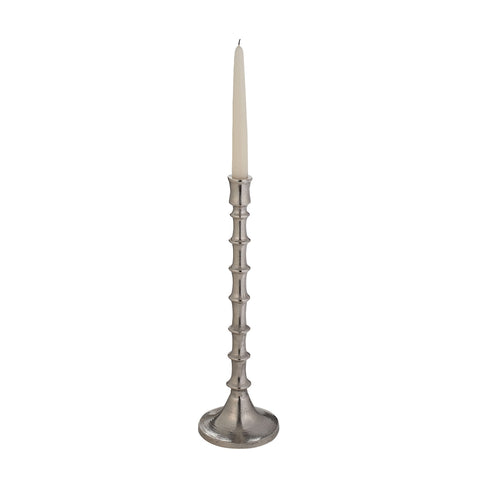 Silver Bamboo Candleholder - Small