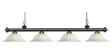 Z-Lite Riviera 4 Light Billiard Light 200-4OB-WM16
