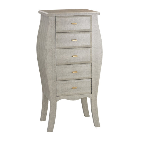 Bowed Shagreen Chest in Grey