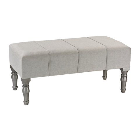 Grey Linen Stool