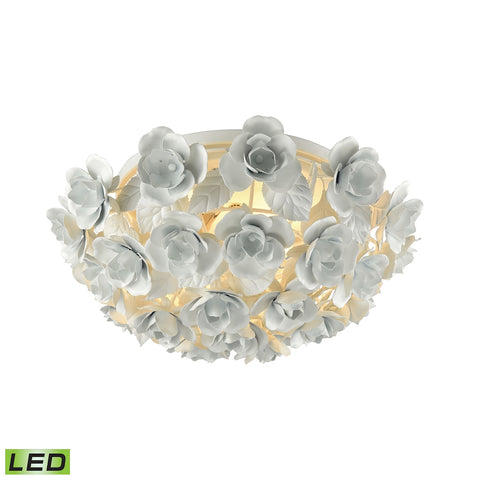 Bouquet 2 Light LED Flush In Matte White