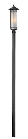 Z-Lite Woodland Outdoor Post Light 529PHB-520P96-BK