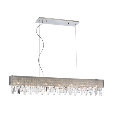 Crystal Vallance 7 Light Chandelier In Polished Chrome