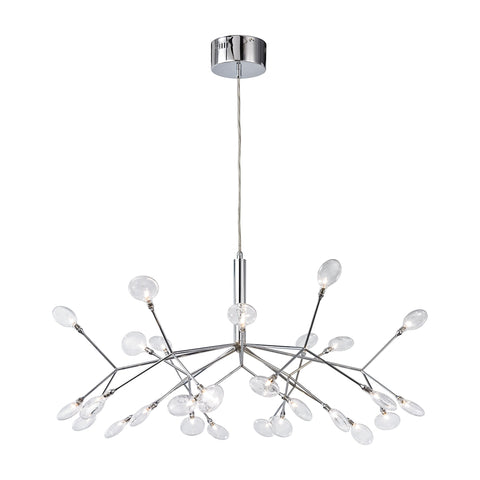 Flavante 27 Light Chandelier In Polished Chrome