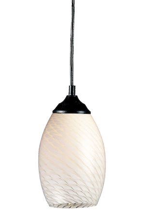 Z-Lite Jazz 1 Light Mini Pendant 131-WHITE