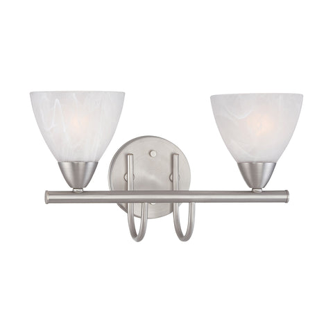 TIA wall lamp Matte Nickel 2x100W 120V