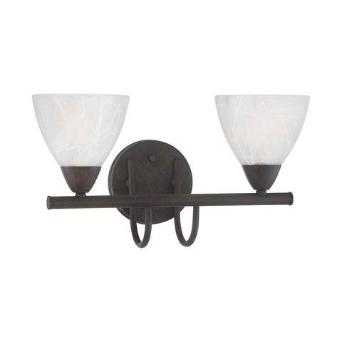 TIA wall lamp Painted Bronze 2x100W 120