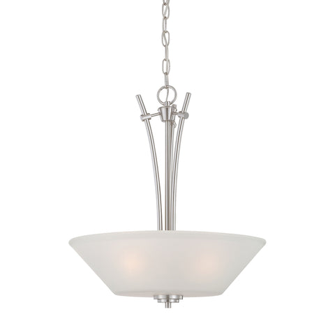 PITTMAN pendant Brushed Nickel 3x100W