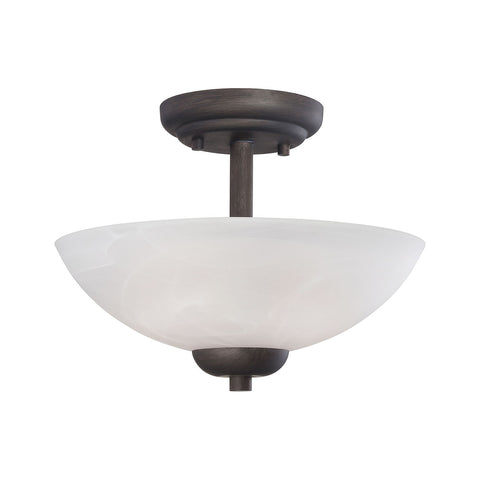 TIA pendant Painted Bronze 2x60W 120V