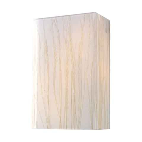 Modern Organics 2 Light Sconce In Polished Chrome And White Sawgrass