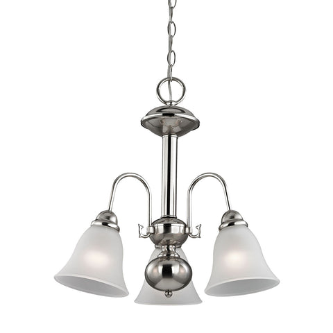 Bellingham 3 Light Chandelier In Brushed Nickel