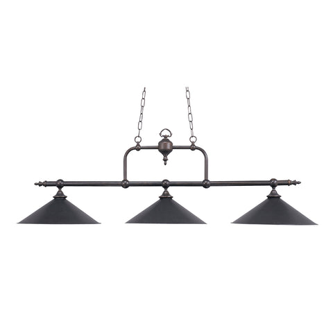 Designer Classics 3 Light Billiard In Tiffany Bronze