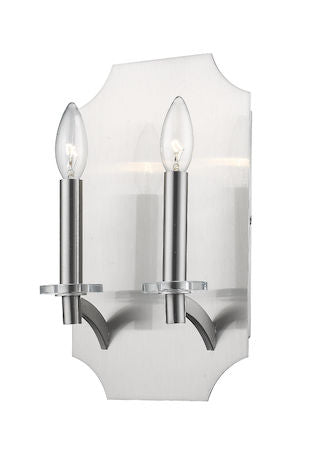 Z-Lite Zander 2 Light Wall Sconce 6008-2S-BN