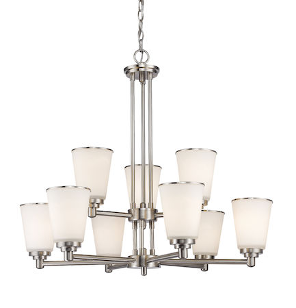 Z-Lite Jarra 9 Light Chandelier 432-9BN