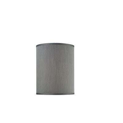 Rock Elle Grey Faux Silk Fabric Table Lamp Shade